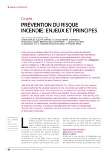Compte-rendu de la journée technique « Le risque incendie en entreprise.